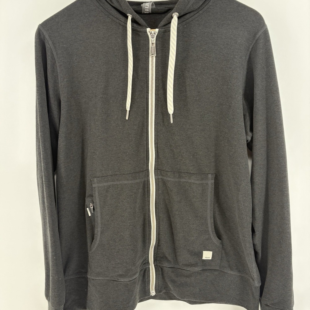 Vuori Halo Performance Hoodie 2.0 Women's L Black Dreamknit Sweater VW268